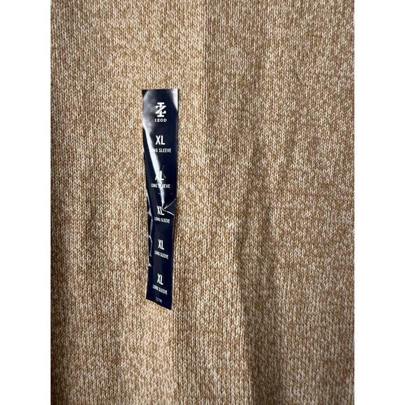 Izod Tan Crewneck Sweater Men's XL New - Picture 10 of 10